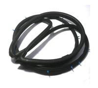 car Edge Protective Trim for Lancer CX CY CZ 5725A049 2007-2020 Rain Seal Weather Strip Proof for Evo 10 X On Door Frame with Clips 1 Piece Rubber(Rear Left)