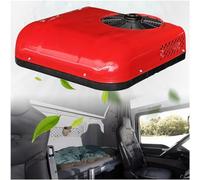 Car Efficient 24V Rooftop Air Conditioner, RV DC Air Conditioner Cool Parking Air Conditioning For Trucks, Excavator, Campers, BUS, Easy To Install (Red)