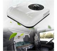 Car Efficient 24V Rooftop Air Conditioner, RV DC Air Conditioner Cool Parking Air Conditioning For Trucks, Excavator, Campers, BUS, Easy To Install (White)