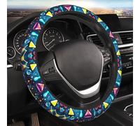 Car Elastic Steering Wheel Cover Universal 15 Inch Vehicle Stretch Steering Wheel Cover Protector Abstract Science Chemistry Auto Protective Cover Novelty Car Interior Accessories for Men Women