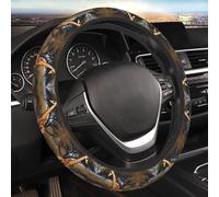 Car Elastic Steering Wheel Cover Universal 15 Inch Vehicle Stretch Steering Wheel Cover Protector Africa Giraffe Majestic Tree Auto Protective Cover Novelty Car Interior Accessories for Men Women