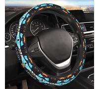 Car Elastic Steering Wheel Cover Universal 15 Inch Vehicle Stretch Steering Wheel Cover Protector Airplane Cockpit Auto Protective Cover Novelty Car Interior Accessories for Men Women