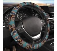 Car Elastic Steering Wheel Cover Universal 15 Inch Vehicle Stretch Steering Wheel Cover Protector Aztec Elephant Pattern Auto Protective Cover Novelty Car Interior Accessories for Men Women