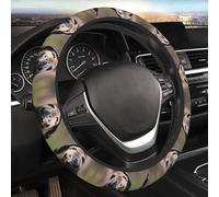 Car Elastic Steering Wheel Cover Universal 15 Inch Vehicle Stretch Steering Wheel Cover Protector Bee Flying 5 Auto Protective Cover Novelty Car Interior Accessories for Men Women