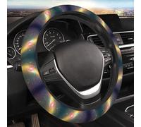 Car Elastic Steering Wheel Cover Universal 15 Inch Vehicle Stretch Steering Wheel Cover Protector Beautiful Galaxy Auto Protective Cover Novelty Car Interior Accessories for Men Women