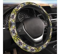 Car Elastic Steering Wheel Cover Universal 15 Inch Vehicle Stretch Steering Wheel Cover Protector Cartoon Cute Otter Auto Protective Cover Novelty Car Interior Accessories for Men Women