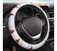 Car Elastic Steering Wheel Cover Universal 15 Inch Vehicle Stretch Steering Wheel Cover Protector Cardinal Bird Auto Protective Cover Novelty Car Interior Accessories for Men Women