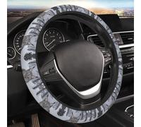 Car Elastic Steering Wheel Cover Universal 15 Inch Vehicle Stretch Steering Wheel Cover Protector Canadian Lynx Auto Protective Cover Novelty Car Interior Accessories for Men Women