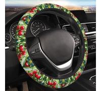 Car Elastic Steering Wheel Cover Universal 15 Inch Vehicle Stretch Steering Wheel Cover Protector Cherry Auto Protective Cover Novelty Car Interior Accessories for Men Women