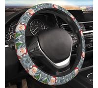 Car Elastic Steering Wheel Cover Universal 15 Inch Vehicle Stretch Steering Wheel Cover Protector Christmas Traditional Gnome Auto Protective Cover Novelty Car Interior Accessories for Men Women
