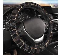 Car Elastic Steering Wheel Cover Universal 15 Inch Vehicle Stretch Steering Wheel Cover Protector Cowboy Black Hat Western Boots Auto Protective Cover Novelty Car Interior Accessories for Men Women