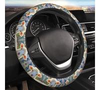 Car Elastic Steering Wheel Cover Universal 15 Inch Vehicle Stretch Steering Wheel Cover Protector Color Sheep Auto Protective Cover Novelty Car Interior Accessories for Men Women