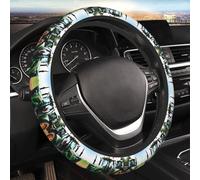 Car Elastic Steering Wheel Cover Universal 15 Inch Vehicle Stretch Steering Wheel Cover Protector Company Farm Tractor Auto Protective Cover Novelty Car Interior Accessories for Men Women