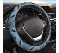 Car Elastic Steering Wheel Cover Universal 15 Inch Vehicle Stretch Steering Wheel Cover Protector Eagles Fly in the Valley Auto Protective Cover Novelty Car Interior Accessories for Men Women