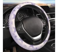 Car Elastic Steering Wheel Cover Universal 15 Inch Vehicle Stretch Steering Wheel Cover Protector Flower Eiffel Tower Auto Protective Cover Novelty Car Interior Accessories for Men Women