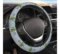 Car Elastic Steering Wheel Cover Universal 15 Inch Vehicle Stretch Steering Wheel Cover Protector Flower Branches on the Cross Auto Protective Cover Novelty Car Interior Accessories for Men Women