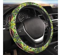 Car Elastic Steering Wheel Cover Universal 15 Inch Vehicle Stretch Steering Wheel Cover Protector Frog with Mouth Open Cartoon Auto Protective Cover Novelty Car Interior Accessories for Men Women