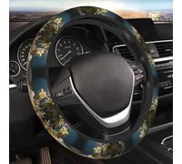 Car Elastic Steering Wheel Cover Universal 15 Inch Vehicle Stretch Steering Wheel Cover Protector Hawaii Beach Auto Protective Cover Novelty Car Interior Accessories for Men Women