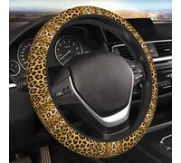Car Elastic Steering Wheel Cover Universal 15 Inch Vehicle Stretch Steering Wheel Cover Protector Leopard Print Auto Protective Cover Novelty Car Interior Accessories for Men Women