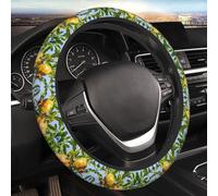 Car Elastic Steering Wheel Cover Universal 15 Inch Vehicle Stretch Steering Wheel Cover Protector Pomegranate Tree Auto Protective Cover Novelty Car Interior Accessories for Men Women