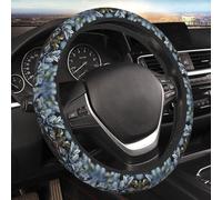 Car Elastic Steering Wheel Cover Universal 15 Inch Vehicle Stretch Steering Wheel Cover Protector Purple Wild Fruit Auto Protective Cover Novelty Car Interior Accessories for Men Women