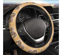 Car Elastic Steering Wheel Cover Universal 15 Inch Vehicle Stretch Steering Wheel Cover Protector Rainbow Horse Auto Protective Cover Novelty Car Interior Accessories for Men Women