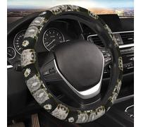 Car Elastic Steering Wheel Cover Universal 15 Inch Vehicle Stretch Steering Wheel Cover Protector Spring Daisy Flowers Auto Protective Cover Novelty Car Interior Accessories for Men Women