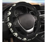 Car Elastic Steering Wheel Cover Universal 15 Inch Vehicle Stretch Steering Wheel Cover Protector Three Lines Panda Head Auto Protective Cover Novelty Car Interior Accessories for Men Women