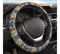 Car Elastic Steering Wheel Cover Universal 15 Inch Vehicle Stretch Steering Wheel Cover Protector Tiger Head with Raised Paws Auto Protective Cover Novelty Car Interior Accessories for Men Women