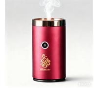 Car Electric Incense Burner, Portable USB Rechargeable Smart Incenses Burner, Arab Bakhoor Muslim Car Electric Incense Holder For Auto and Home Decoration Use (Red)