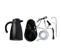 Car Electric Kettle 1200ml Stainless Steel Travel Kettle 24V - Fast Heating with Dual Layer Insulation, Pressure Valve, Ideal for Trucks & Outdoor Use