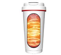 Car Electric Kettle, Stainless Steel Travel Heater, Instant Thermostatic Water Boiler, 500ml Silver, Auto Shut Off Safety for Coffee Tea Milk in RV Truck SUV Office Commute