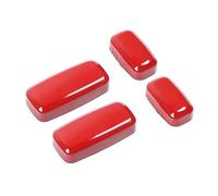 Car Electric Seat Adjustment Switch Button Decoration Cover Stickers For Chevy For Camaro 2010-2015 Interior Accessories Car Moulding Trim Strips(Red)