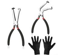 Car Electrical Disconnect Pliers Set with Straight and Angled 60 Degree Pliers for Fuel Pipe and Electrical Connector Repair and Maintenance