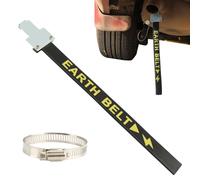 Car Electrostatic Belt, Car Anti Static Strip Earth Belt Ground Wire Strap w Adjustable Ring for Cars Vehicle Truck SUV RV Safe Driving, Vehicle Automobile Static Electricity(SIZE:44.5cm)