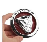Car Emblem Badge Compatible with Jaguar XEL XFL XJL XE XF XJ XK I-PACE F-PACE F-Type - Bonnet Front Grille Rear Boot Logo Metal Stick-On or Screw-Fix Hood Mascot - Durable Car Accessory Upgrade