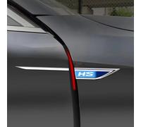 Car Emblem Badge Decal for MG HS Badge Metal Emblem Sticker Car Decal Logo Sticker Letters Sign Badge, Car Styling Accessories,Silver Blue