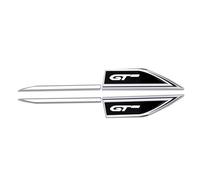 Car Emblem Badge Decal for Peugeot gt gti gtline 508 5008 3008 208 2008 308 Badge Metal Emblem Sticker Car Decal Logo Sticker Letters Sign Badge, Car Styling Accessories,Silver Black