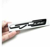 Car Emblem Badge for KIA Peugeot Sticker Aufkleber GT Line, 3D Metal Nameplate Emblem Badge Decal Logo Car Metal Emblem Tuning Replacement Modification