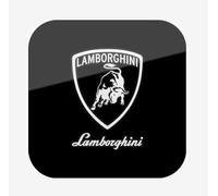 Car Emblem Badge Sticker for Lamborghini Gallardo Aventador Murciélago Diablo Countach, 3D Replacement Logo for Car Grille Bonnet Boot Auto Styling Accessory,White