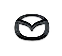 Car Emblem Badge Stickers, Front Bumper Grille Trunk Letter Emblem Decorations Styling Accessories for Mazda 2 3 6 Cx-5 Cx-3 Cx-30,Black