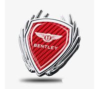 Car Emblem Decal Badge for Bentley Continental Flying Spur Bentayga, Front Trunk Rear Trunk Emblems Car Side Emblem Logo Sticker Decals Accessories,A