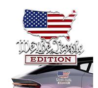 Car Emblem | Decal Vehicle Badge | 3D Patriot Flag Edition Auto Sticker,for 4th of July Holiday Road Trip RV Truck SUV Sedan Motorcycle