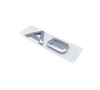 Car Emblem for A3 A4 A5 A6 A7 A8 Q2 Q5 Q7 A4L A6L A8L Q2L Q5L,Auto Racing Sport Sticker 3d Car Logo Stickers,Silver-A8