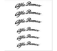 Car Emblem for Alfa Romeo 4C Giulia Giulietta GT MiTo Stelvio Tonale Junior, Car Letters Decal Replacement 3D ABS Signs Badge Decal Grill Front Rear Trunk Logo Auto Decorative,B