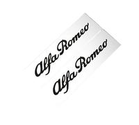 Car Emblem for Alfa Romeo 4C Giulia Giulietta GT MiTo Stelvio Tonale Junior, Car Letters Decal Replacement 3D ABS Signs Badge Decal Grill Front Rear Trunk Logo Auto Decorative,Black