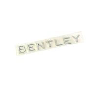 Car Emblem for Bentley Continental GT/Continental GTC/Flying Spur/Bentayga, Car Letters Decal Replacement 3D ABS Signs Badge Decal Grill Front Rear Trunk Logo Auto Decorative,Silver