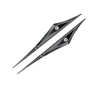 Car Emblem for MG HS 2018-2023, Car Metal Emblem Car Wing Sides Skirts Signs Stickers Car Front Fenders Bumper Styling Body Decorations Accessories,Black-Black