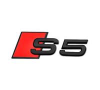 Car Emblem for S3 RS3 S4 RS4 S5 RS5 S6 RS6 S7 RS7 S8 RS8 v6,Auto Racing Sport Sticker 3d Car Logo Stickers,Black S5