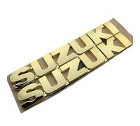 Car Emblem for Suzuki Jimny 2005-2018, 2 Pcs Logo Badge Emblem Hood Emblem Boot Emblem 3D ABS Letter Emblem Badge Decal Badge Sticker Car Body Decoration Accessories,Gold